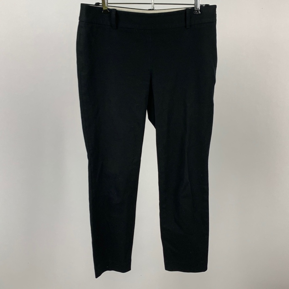 J. Crew City Fit Black Career Cropped Work Office Pants 4 - Picture 2 of 8